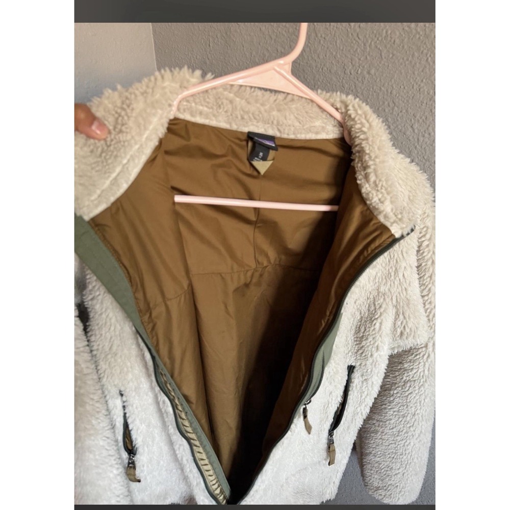 Patagonia Kids XL Beige Full Zip Jacket Stand-Up Collar Regular Fit XL - Picture 3 of 5